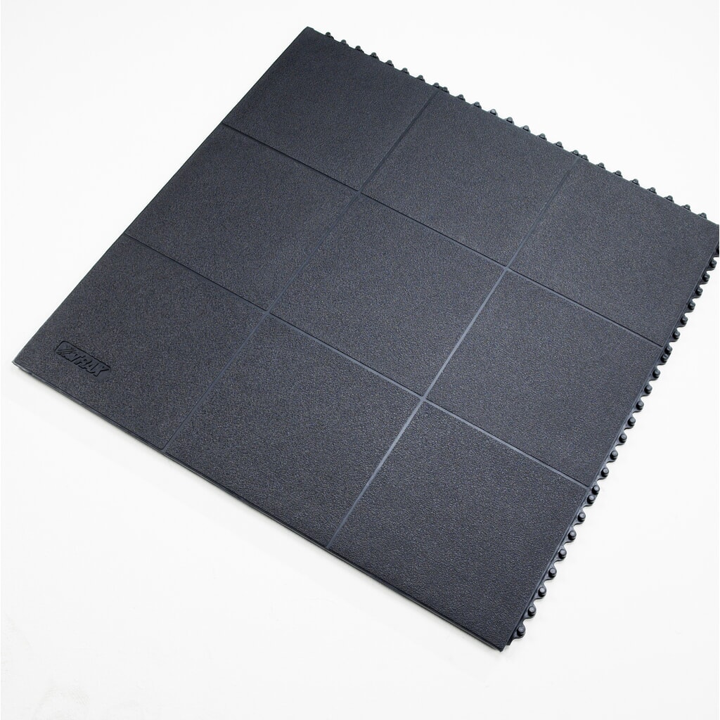 NoTrax Anti-Ermüdungsmatte Cushion Ease Solid™ ESD Nitrile FR, BxL 910 x 910 mm, schwarz Produktabbildung Nr. 1: NoTrax Anti-Ermüdungsmatte Cushion Ease Solid™ ESD Nitrile FR, BxL 910 x 910 mm, schwarz
