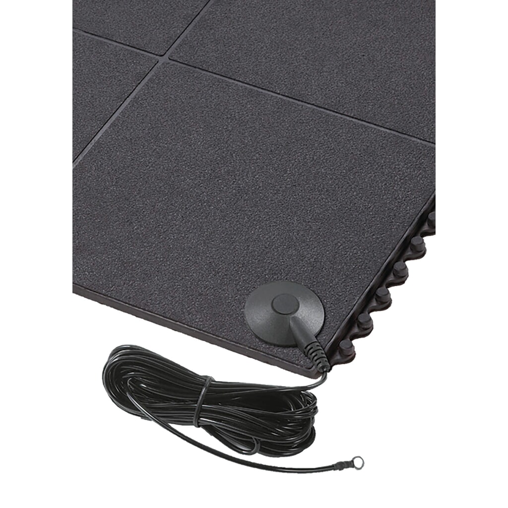 NoTrax Anti-Ermüdungsmatte Cushion Ease Solid™ ESD Nitrile FR, BxL 910 x 910 mm, schwarz Produktabbildung Nr. 4: NoTrax Anti-Ermüdungsmatte Cushion Ease Solid™ ESD Nitrile FR, BxL 910 x 910 mm, schwarz