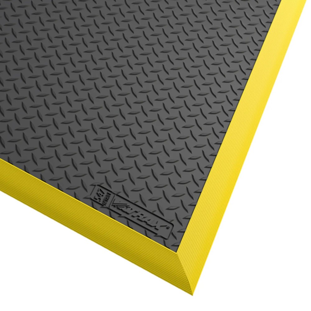 Produktabbildung Nr. 2: NoTrax Anti-Ermüdungsmatte Diamond Flex™ Nitrile, BxL 970 x 1.630 mm, schwarz/gelb