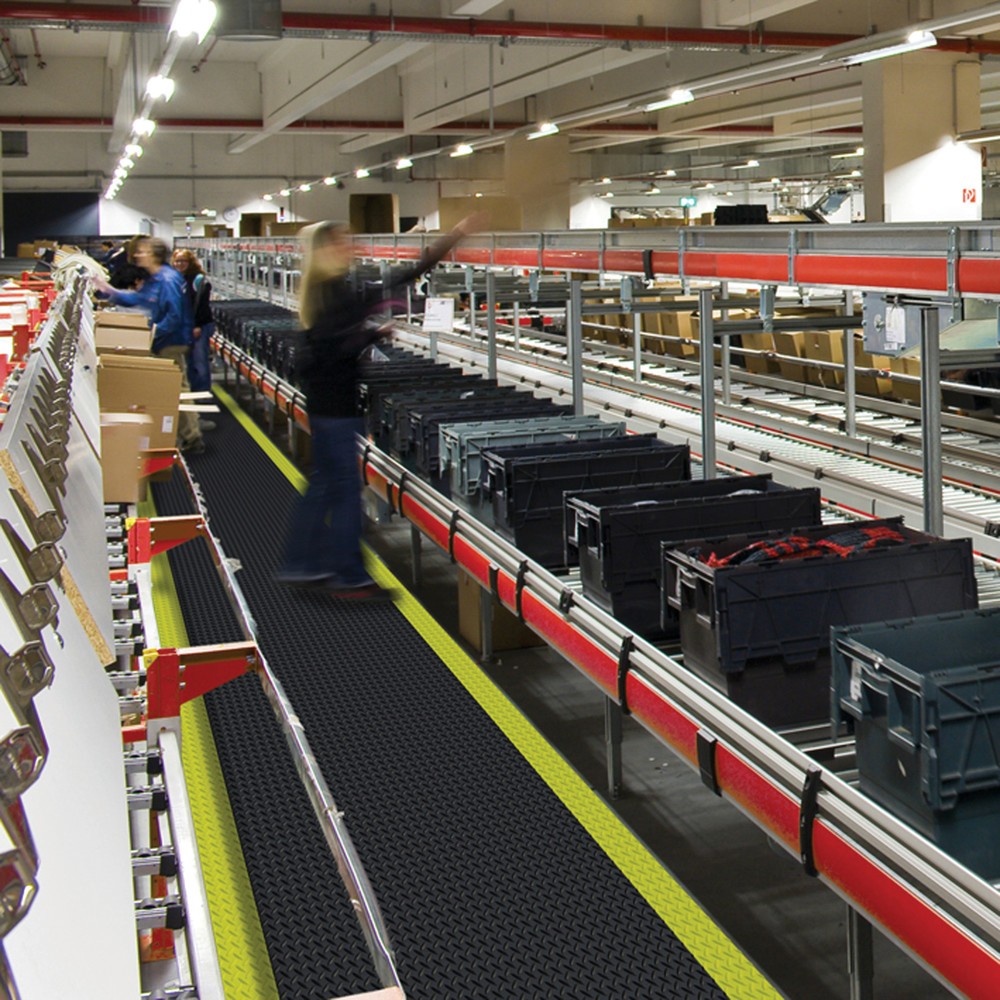 Produktabbildung Nr. 2: NoTrax Anti-Ermüdungsmatte für Industrie und Handwerk, lfm x 600 mm, schwarz/gelb