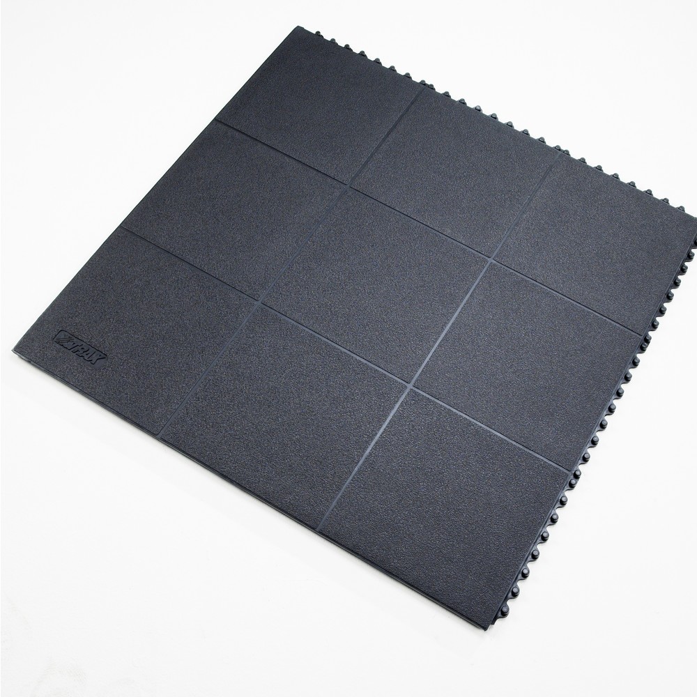 Product afbeelding: NoTrax antivermoeidheidsmat Cushion Ease Solid™ ESD Nitrile FR, BxL 910 x 910 mm, zwart