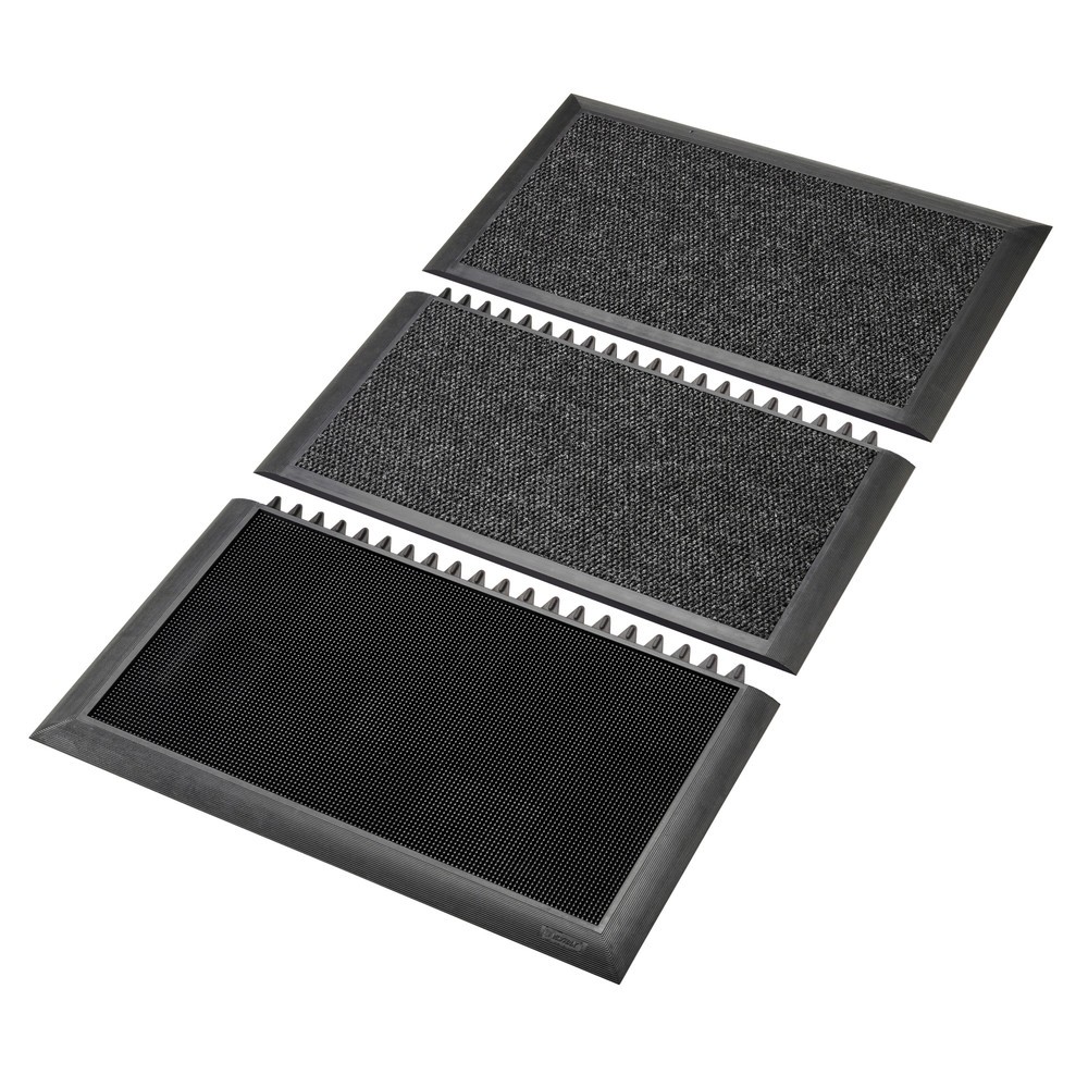 Illustration du produit: Paillasson NoTrax Sani-Master™, désinfectant, l × L 914 × 1 050 mm, anthracite/noir