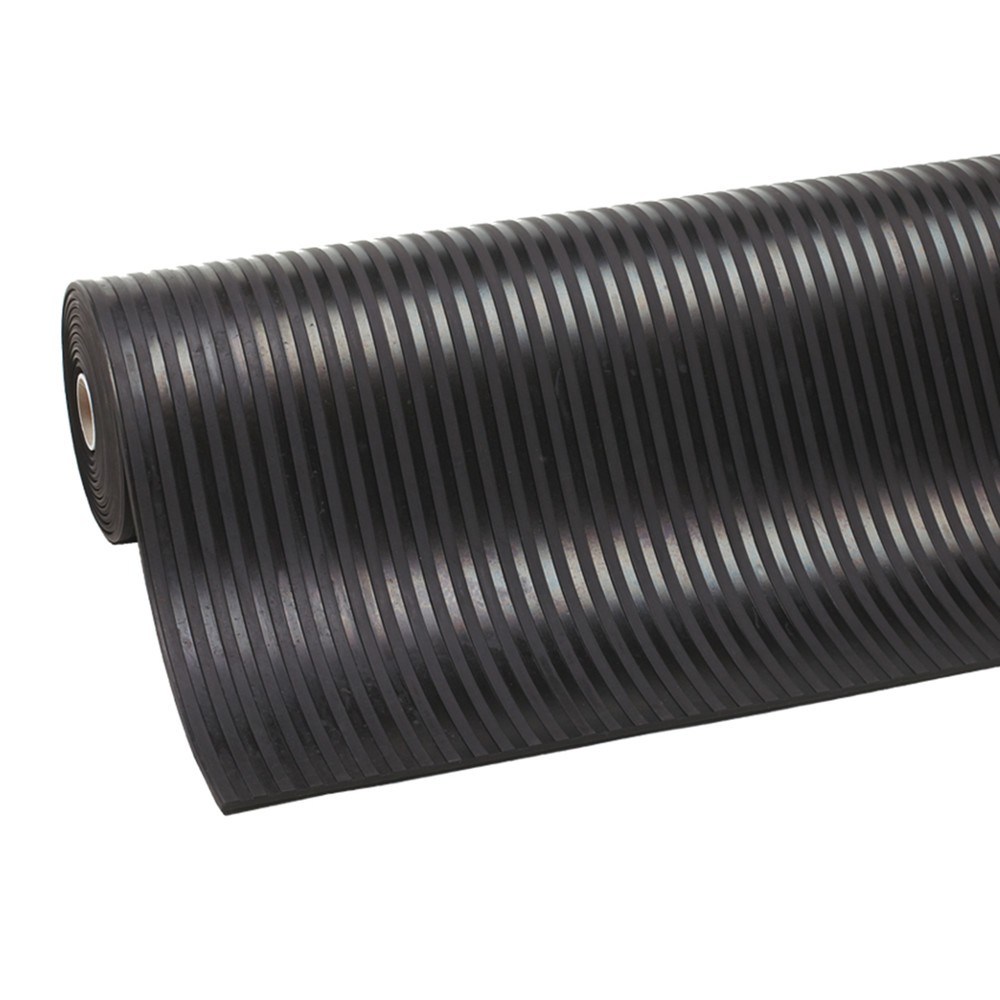 Product afbeelding: NoTrax rubberbekleding Rib 'n' Roll P3™, fijn gegroefd, BxL lfm x 1.000 mm, zwart