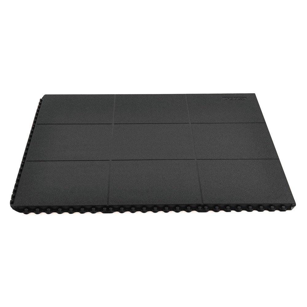 N° de l'image du produit 3 : Tapis anti-fatigue NoTrax Cushion Ease Solid™, l x L 910 x 910 mm, noir