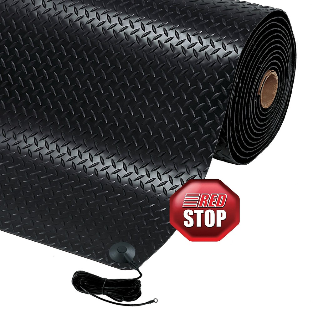 N° de l'image du produit 4 : Tapis anti-fatigue NoTrax Diamond Stat™, l x L m x 910 mm, noir