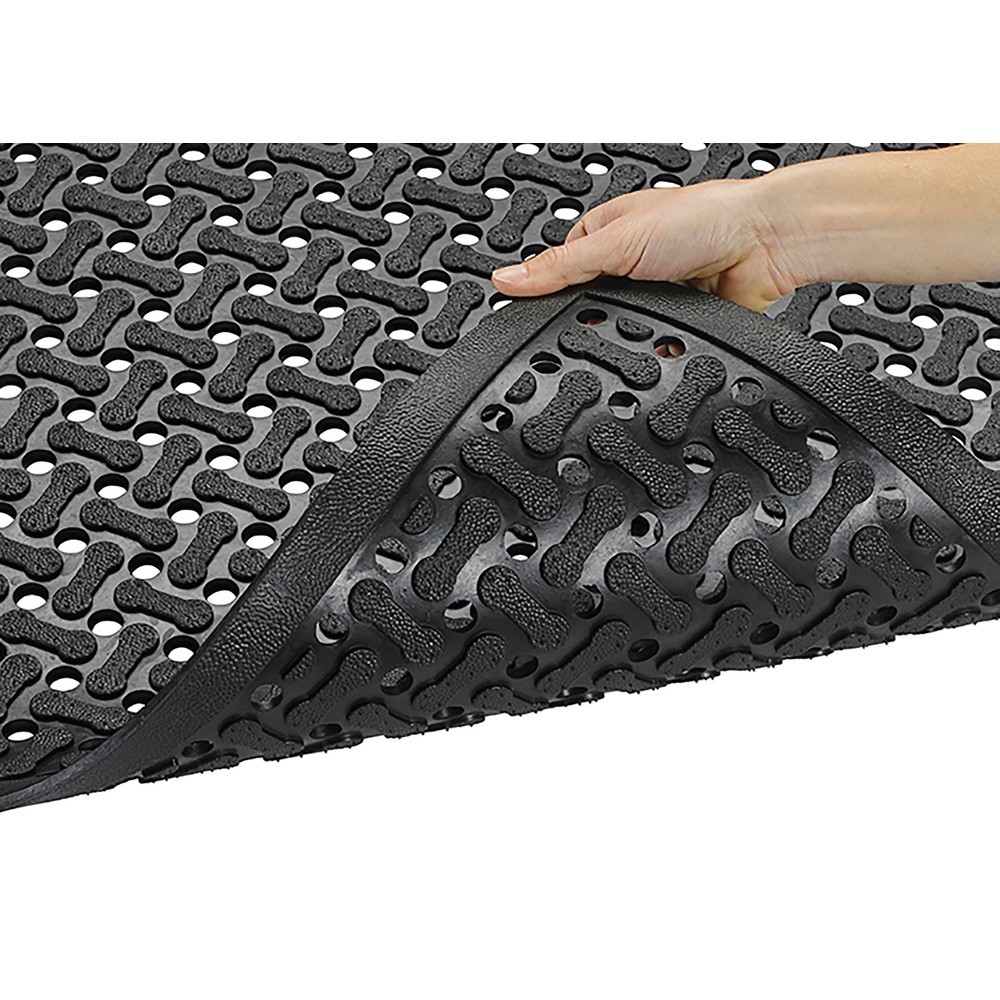 N° de l'image du produit 2 : Tapis anti-fatigue NoTrax Superflow® XT Nitrile, l × L 600 × 900 mm, noir