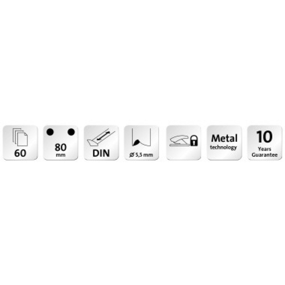 Produktabbildung Nr. 4: NOVUS Locher B260 025-0422 60Bl. Metall schwarz