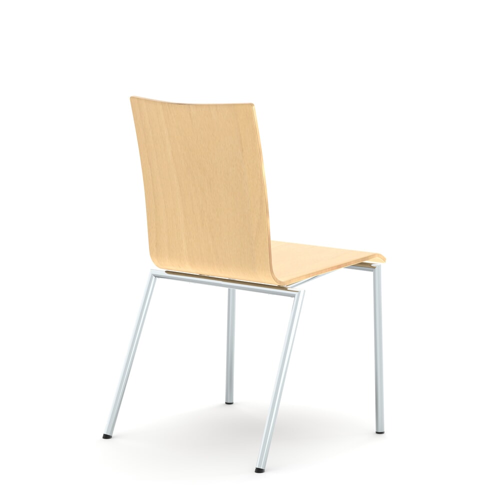 Produktabbildung Nr. 2: Nowy Styl Besucherstuhl Cadeira, Holzschale, 4-Fuß-Gestell, Buche Beech
