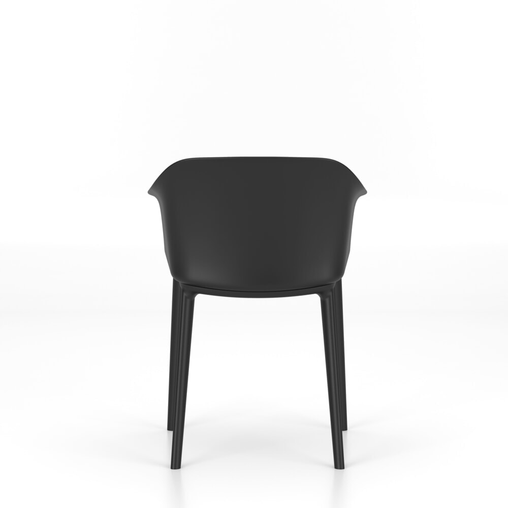Produktabbildung Nr. 3: Nowy Styl Besucherstuhl Inta, Kunststoff-Sitz, 4-Fuß-Gestell, integrierte Armlehnen, schwarz