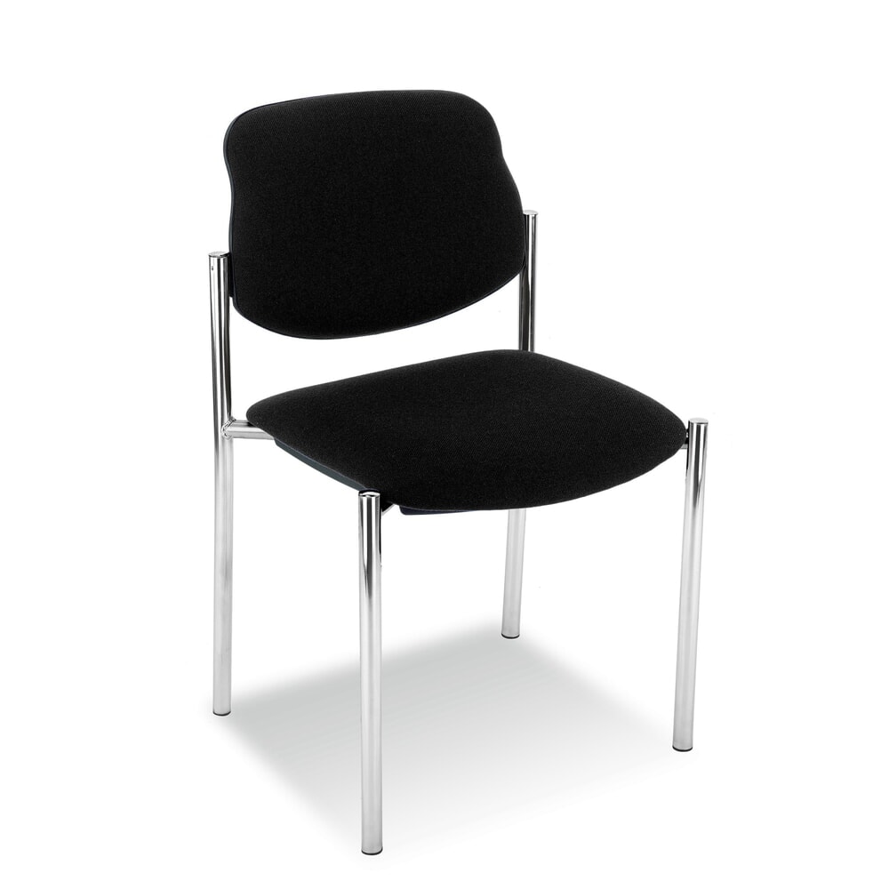Produktabbildung: Nowy Styl Besucherstuhl Styl, Polster-Sitz, 4-Fuß-Gestell, ohne Armlehnen, schwarz