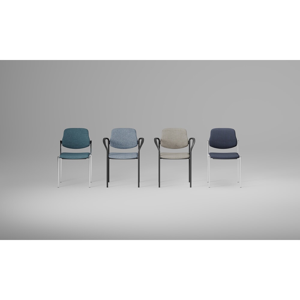Produktabbildung Nr. 2: Nowy Styl Besucherstuhl Styl, Polster-Sitz, 4-Fuß-Gestell, ohne Armlehnen, schwarz