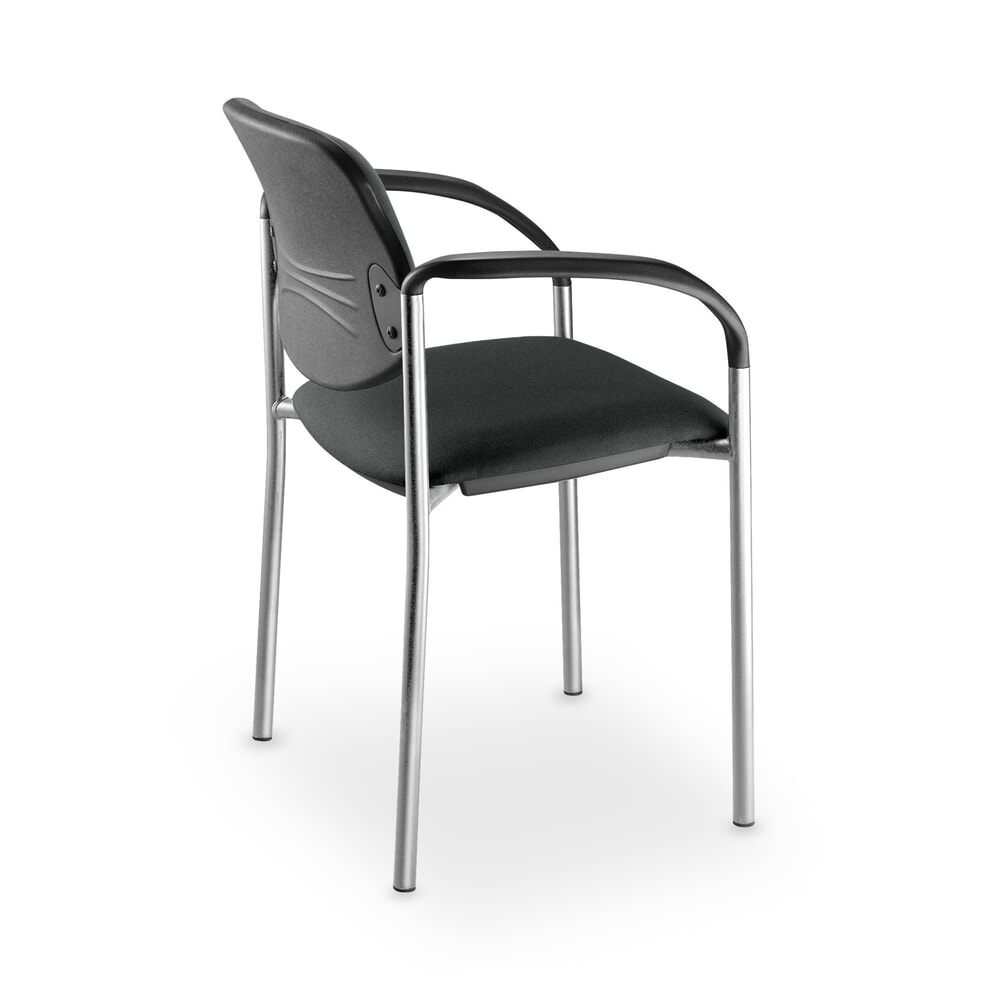 Produktabbildung Nr. 3: Nowy Styl Besucherstuhl Styl, Polster-Sitz, 4-Fuß-Gestell, mit Armlehnen, schwarz