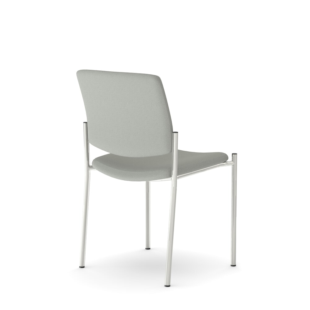 Produktabbildung Nr. 2: Nowy Styl Besucherstuhl Zen, Polster-Sitz, 4-Fuß-Gestell, ohne Armlehnen, hellgrau