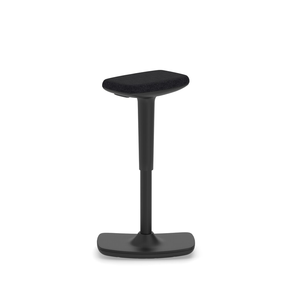 Nowy Styl Bürohocker Timmi, höhenverstellbar, Polster-Sitz, schwarz Produktabbildung Nr. 2: Nowy Styl Bürohocker Timmi, höhenverstellbar, Polster-Sitz, schwarz