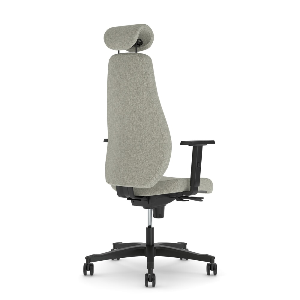 Produktabbildung Nr. 3: Nowy Styl Bürostuhl Bjarg, verstellbare 4D-Armlehnen, Polster-Rückenlehne, verstellbare Kopfstütze, sitztiefenverstellbar, grau
