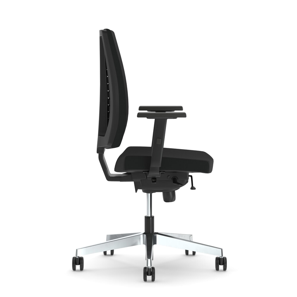 Produktabbildung Nr. 2: Nowy Styl Bürostuhl Navigo, 2D-Armlehnen, Polster-Rückenlehne, sitztiefenverstellbar, schwarz