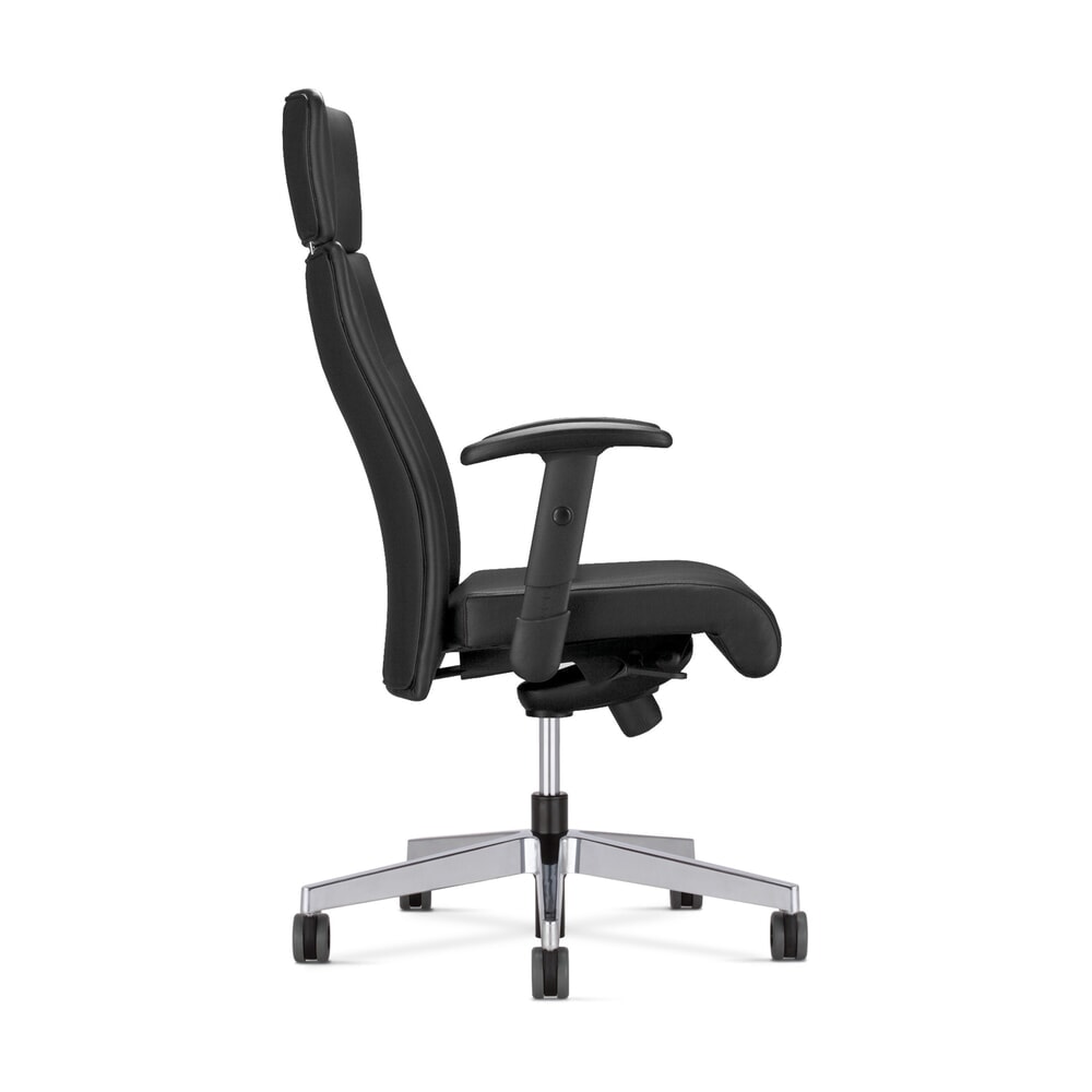 Produktabbildung Nr. 2: Nowy Styl Bürostuhl Neo-Lux, höhenverstellbare Armlehne, Polster-Rückenlehne, Kopfstütze, Leder, schwarz