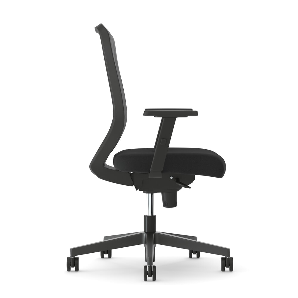 Produktabbildung Nr. 2: Nowy Styl Bürostuhl Neos, höhenverstellbare Armlehne, Netz-Rückenlehne, Lordosenstütze, schwarz