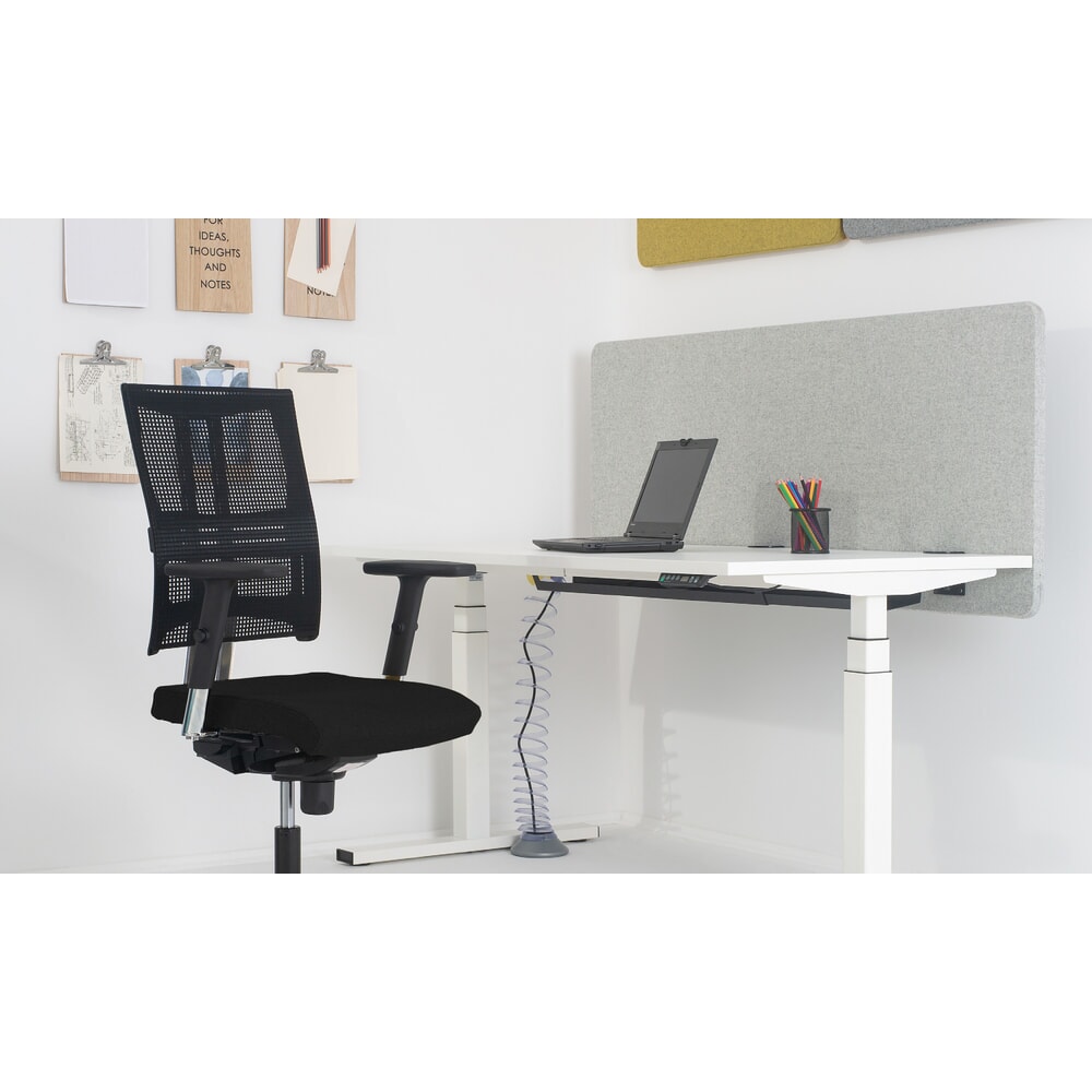 Produktabbildung Nr. 4: Nowy Styl Bürostuhl Net-Motion, 3D-Armlehnen, Netz-Rückenlehne, Lordosenstütze, sitztiefenverstellbar, schwarz