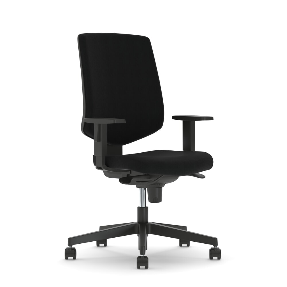 Produktabbildung Nr. 1: Nowy Styl Bürostuhl Nexter, sitztiefenverstellbar, 2D-Armlehnen, Polster-Rückenlehne, schwarz