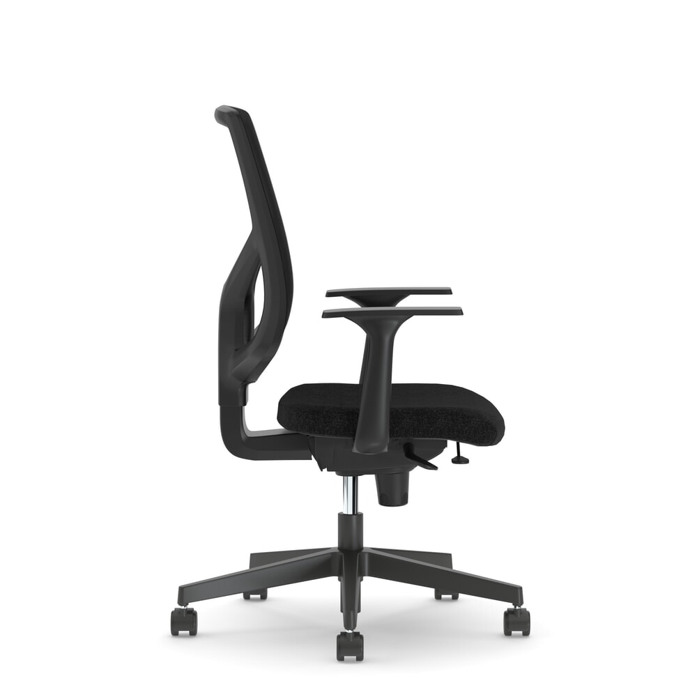 Produktabbildung Nr. 2: Nowy Styl Bürostuhl Nexter, sitztiefenverstellbar, feste Armlehnen, Netz-Rückenlehne, schwarz