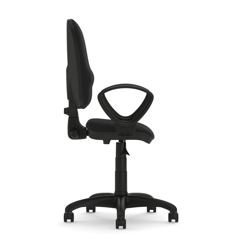 Produktabbildung Nr. 3: Nowy Styl Bürostuhl Perfect, ovale Armlehnen, Polster-Rückenlehne, sitztiefenverstellbar, schwarz