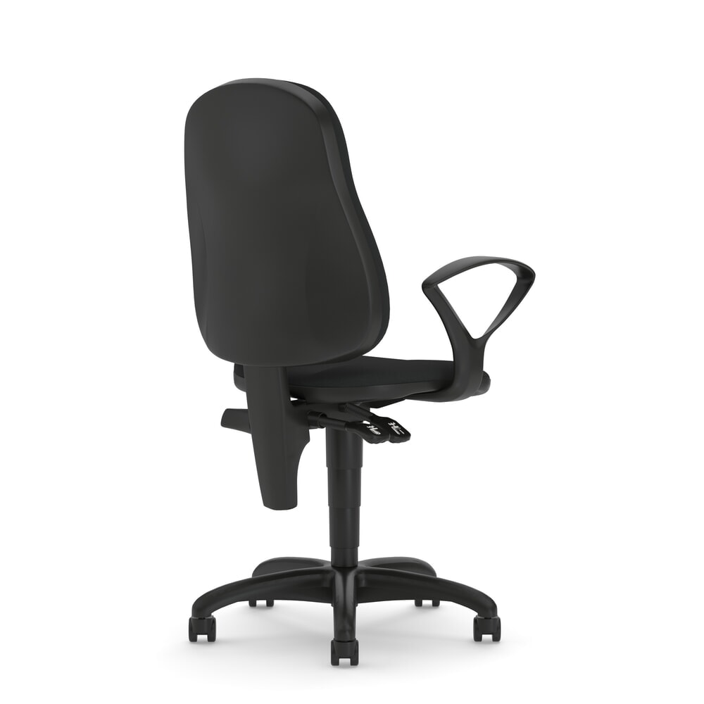 Produktabbildung Nr. 2: Nowy Styl Bürostuhl Punkt, ovale Armlehnen, Polster-Rückenlehne, schwarz
