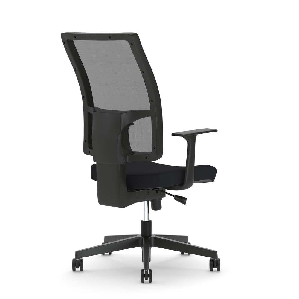 Produktabbildung Nr. 2: Nowy Styl Bürostuhl Taktik, feste Armlehnen, Netz-Rückenlehne, schwarz