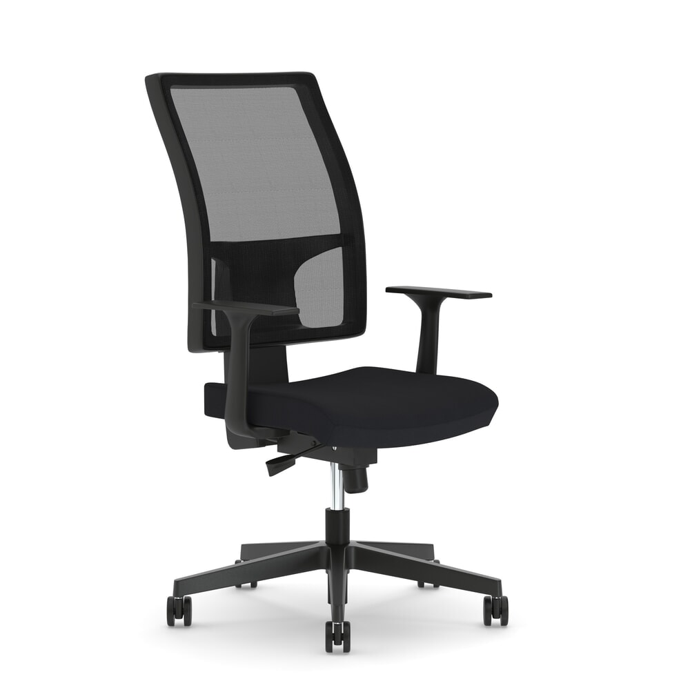Produktabbildung Nr. 1: Nowy Styl Bürostuhl Taktik, feste Armlehnen, Netz-Rückenlehne, schwarz