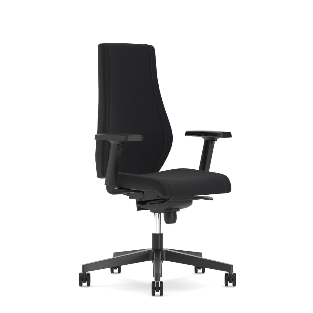 Nowy Styl Bürostuhl Viden, 3D-Armlehnen, Polster-Rückenlehne, schwarz Produktabbildung: Nowy Styl Bürostuhl Viden, 3D-Armlehnen, Polster-Rückenlehne, schwarz