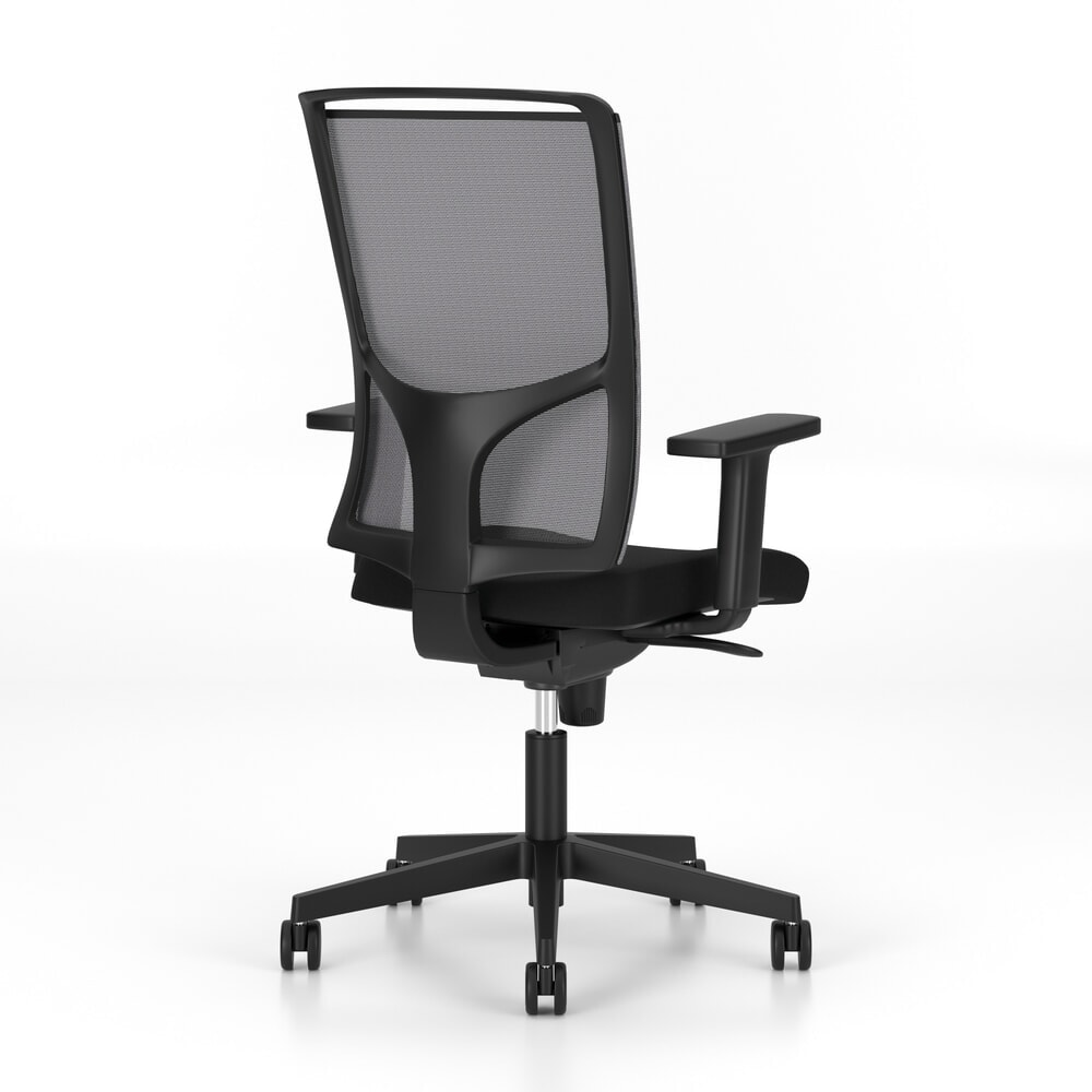 Produktabbildung Nr. 2: Nowy Styl Bürostuhl Vosto, 2D-Armlehne, Netz-Rückenlehne, schwarz