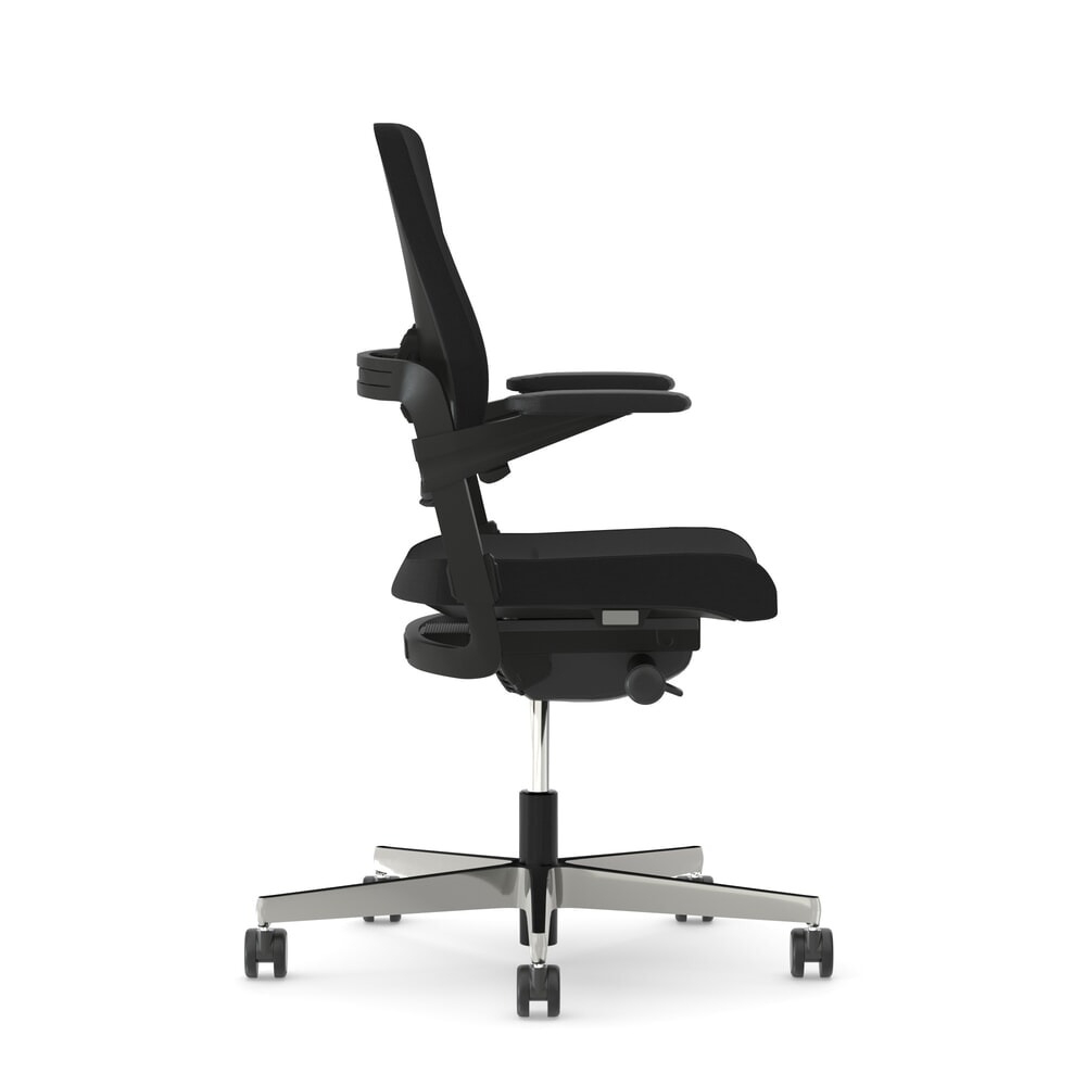Produktabbildung Nr. 3: Nowy Styl Bürostuhl Xilium mit Beckenunterstützung, 3D-Armlehnen, geteilte Polster-Rückenlehne, schwarz