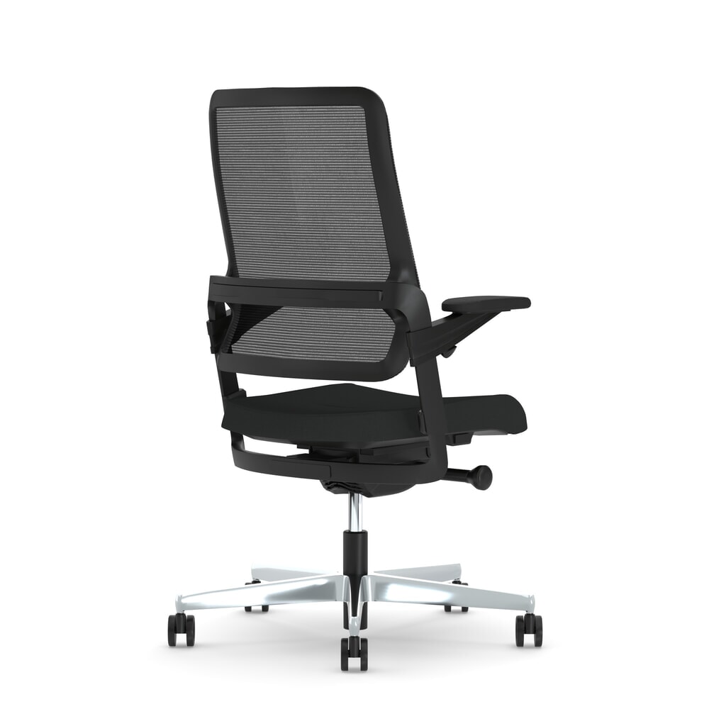 Produktabbildung Nr. 2: Nowy Styl Bürostuhl Xilium mit Beckenunterstützung, 3D-Armlehnen, Netz-Rückenlehne, schwarz
