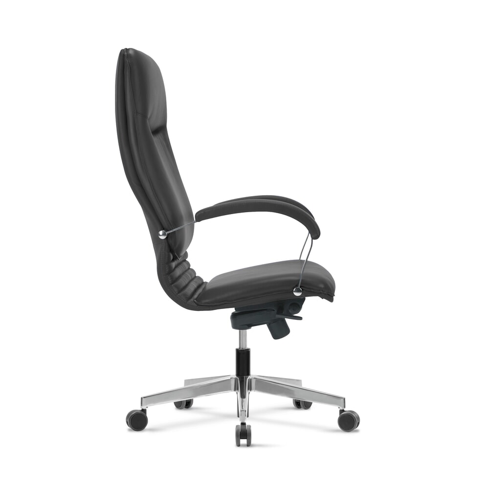 Produktabbildung Nr. 2: Nowy Styl Chefsessel Nova, feste Armlehnen, Lederbezug, schwarz
