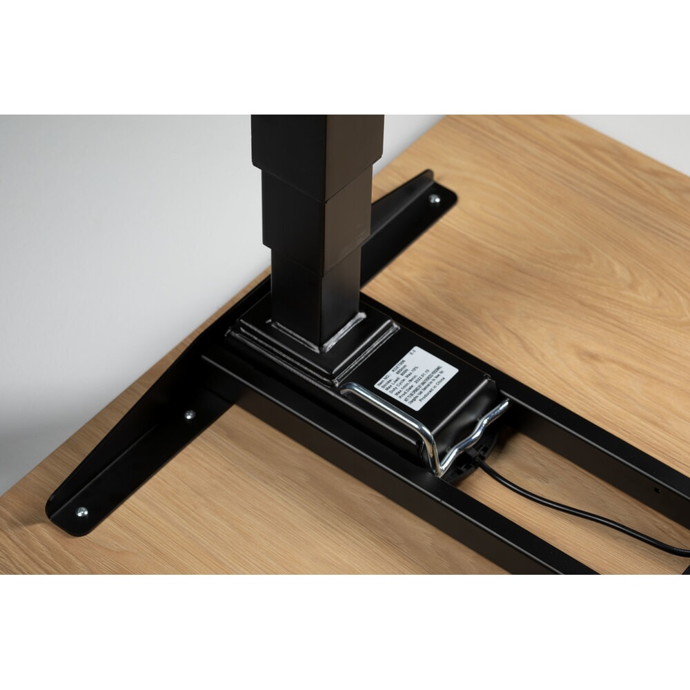 Produktabbildung Nr. 2: Nowy Styl elektrisch höhenverstellbarer Schreibtisch (655 - 1.305 mm), eUP 3S Pro mit Schnellverschlusssystem, BxT 1800 x  800 mm, ahorn, weißaluminium