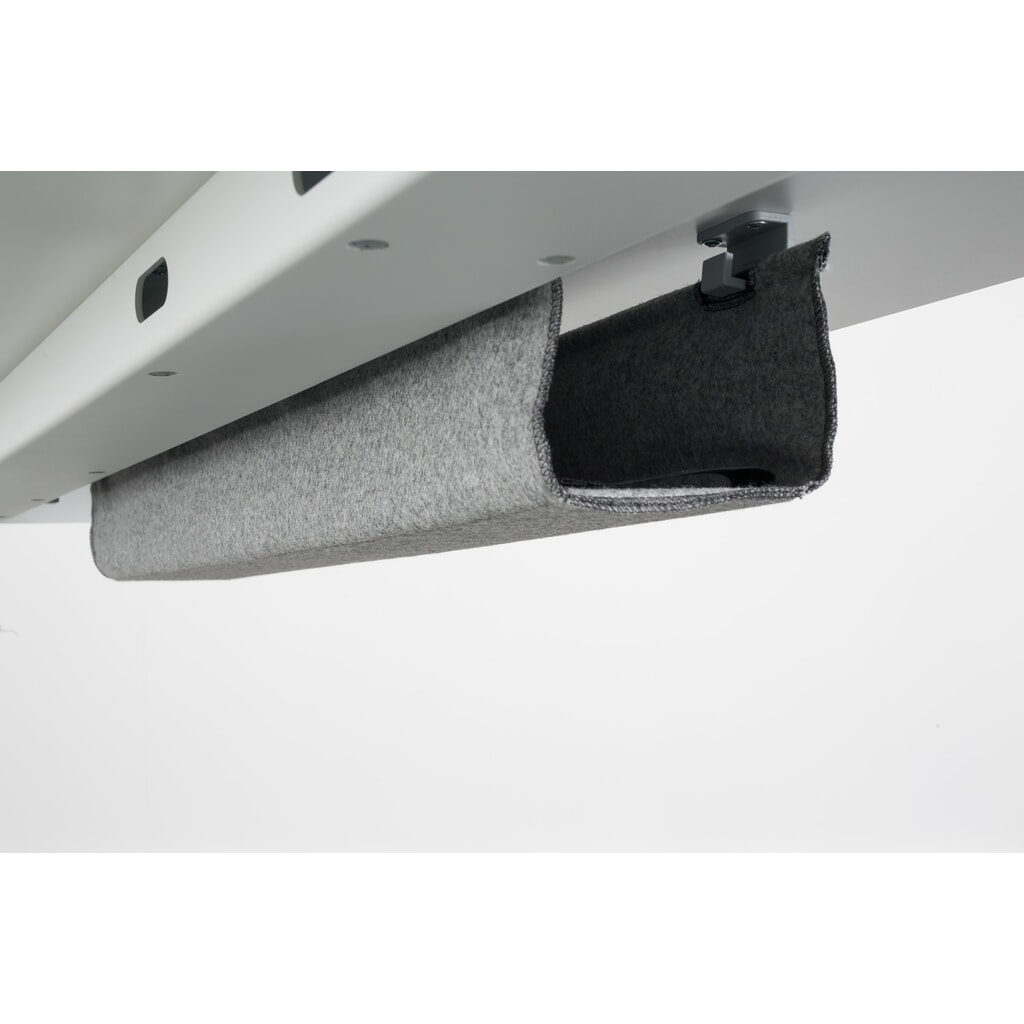 Nowy Styl elektrisch höhenverstellbarer Schreibtisch (640 - 1.300 mm), PW 2.0, BxT 1600 x 800, ahorn, tiefschwarz Produktabbildung Nr. 6: Nowy Styl elektrisch höhenverstellbarer Schreibtisch (640 - 1.300 mm), PW 2.0, BxT 1600 x 800, ahorn, tiefschwarz