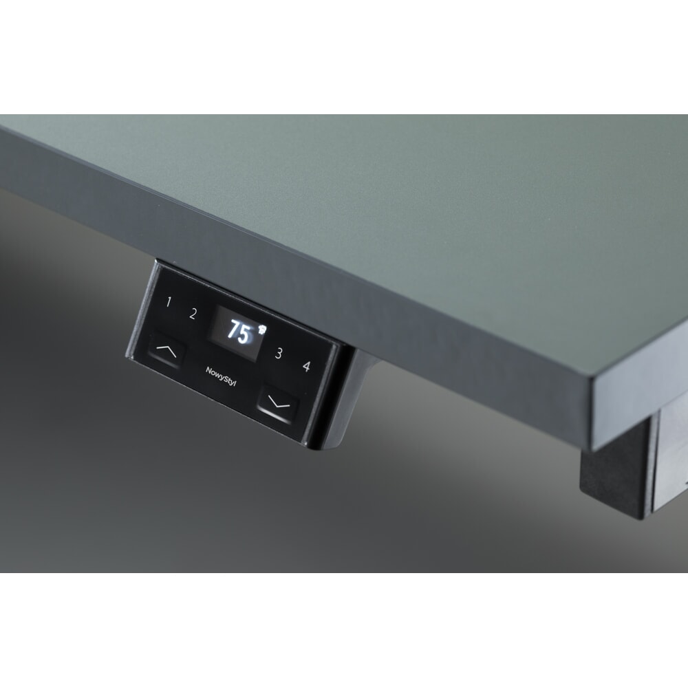 Produktabbildung Nr. 5: Nowy Styl elektrisch höhenverstellbarer Schreibtisch (640 - 1.300 mm), XIO 2.0, BxT 1600 x  800 mm, ahorn, weißaluminium