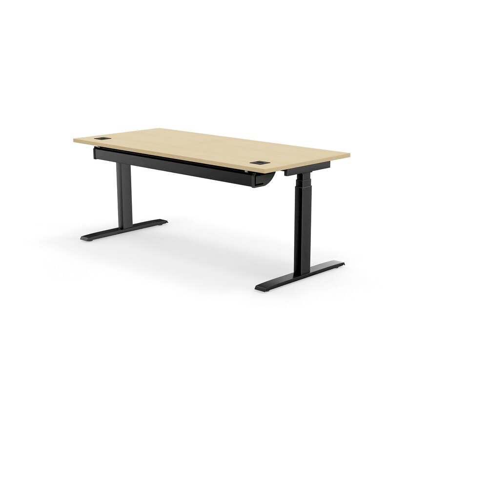 Produktabbildung Nr. 6: Nowy Styl elektrisch höhenverstellbarer Schreibtisch (640 - 1.300 mm), XIO 2.0, BxT 2000 x  800 mm, ahorn, tiefschwarz