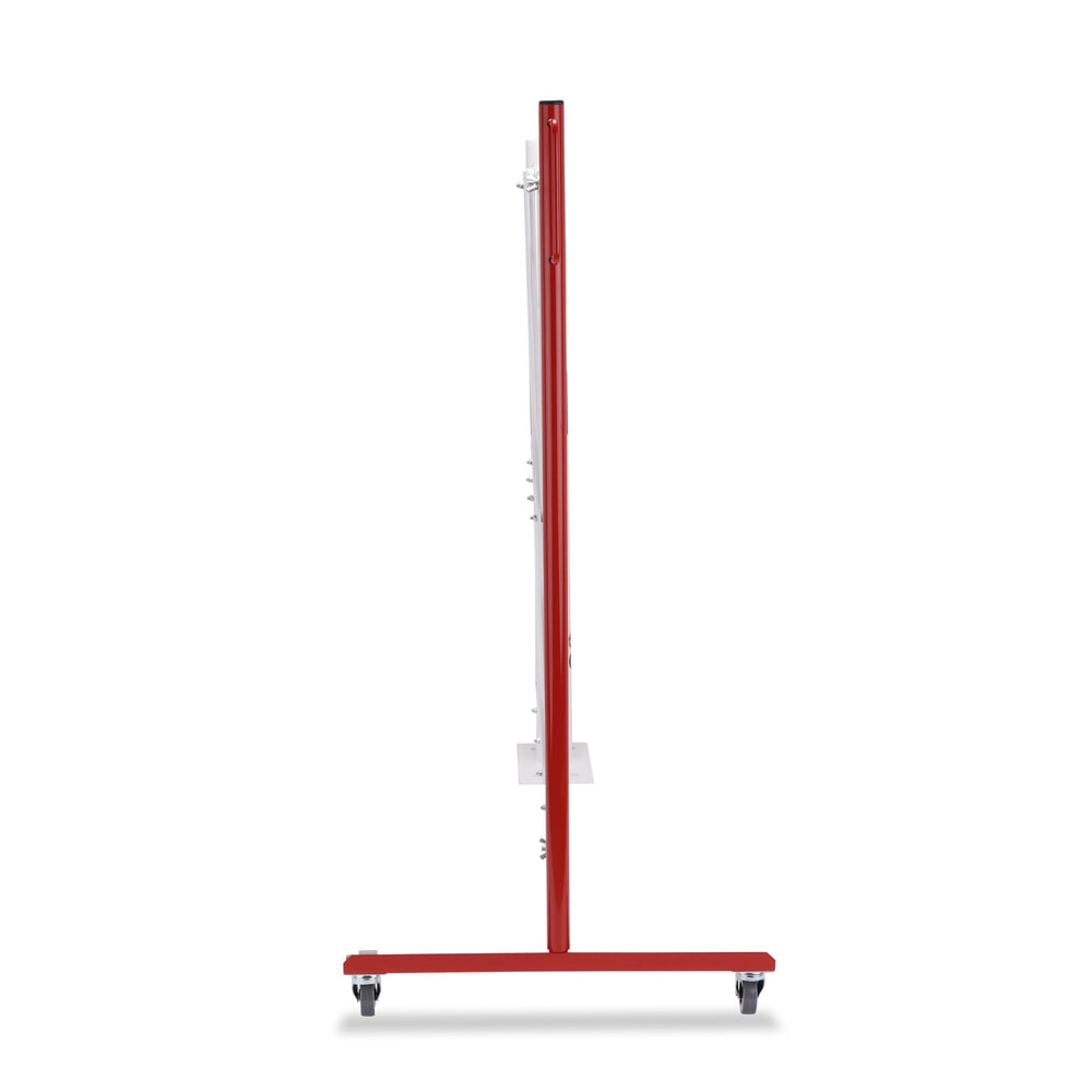 Číslo obrázku produktu 7: Nůžková zábrana se zahrazovacím sloupkem, Ø 60 mm, šířka 3600 mm, červená/bílá