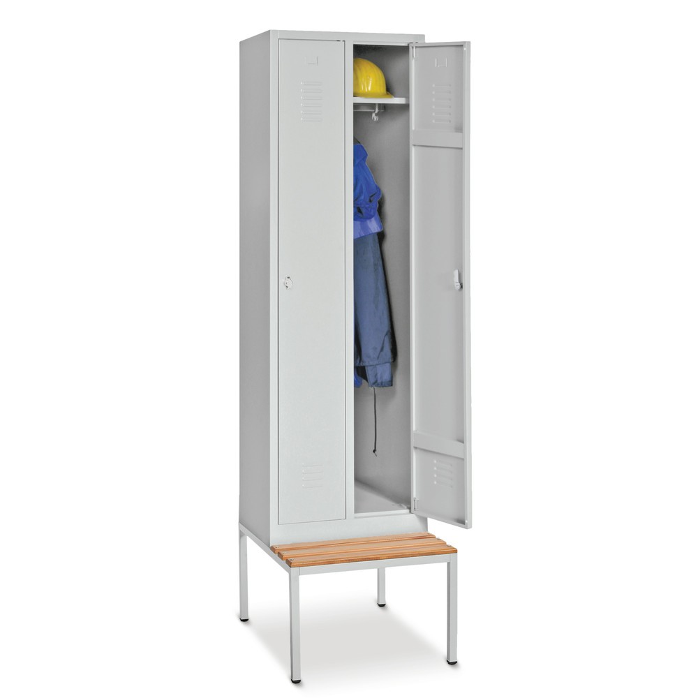 N° de l'image du produit 3 : HEMMDAL Armoire-penderie avec banc avec fermeture à pêne tournant, 2 compartiments de 300 mm