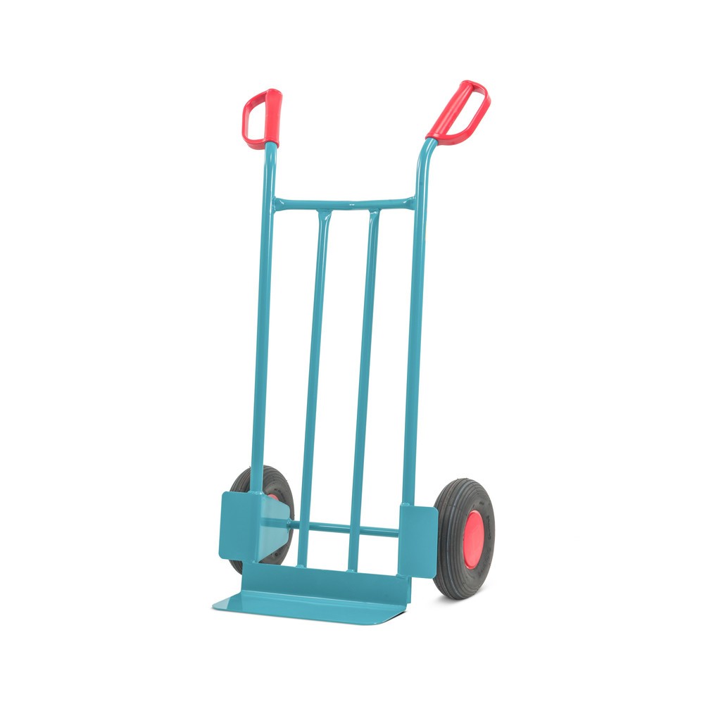 Obrázok výrobku: Oceľový trubkový vozík Ameise®, nosnosť 250 kg, lopatka š x H 400 x 150 mm, vzduchové pneumatiky