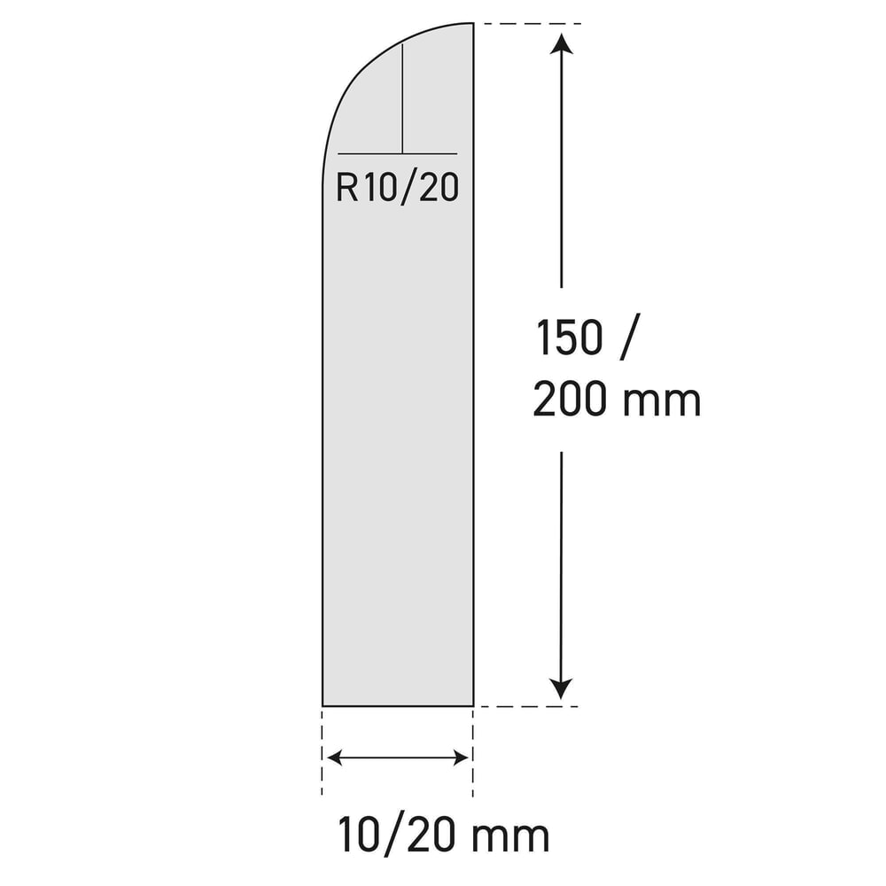 Číslo obrázka výrobku 8: Ochrana proti nárazu pre steny MORAVIA, na montáž, v × š 150 × 10 mm, dĺžka 2 060 mm, biela