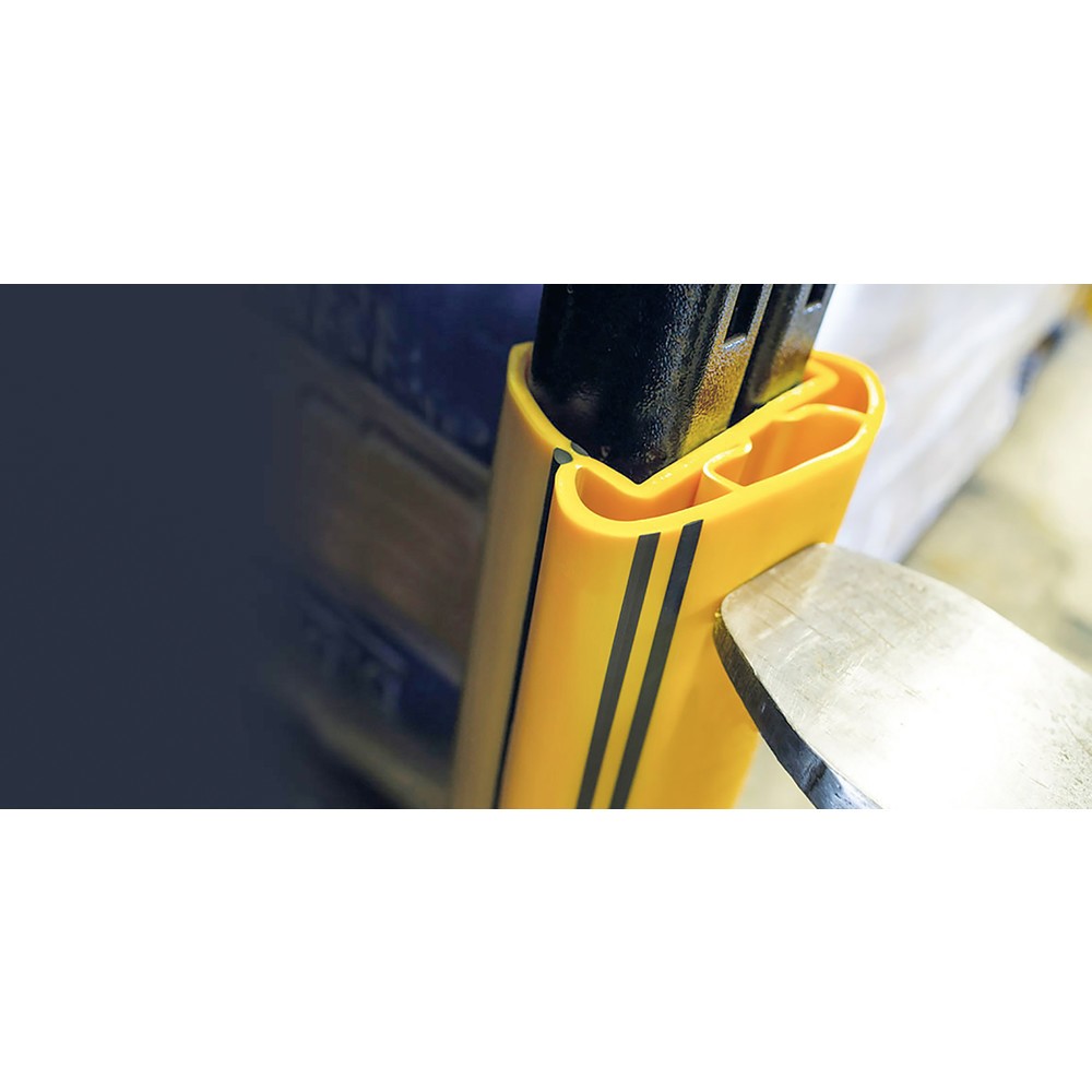 Číslo obrázku produktu 6: Ochrana A-SAFE regálů RackGuard z materiálu MEMAPLEX® proti najetí, vnitřní rozměry VxŠxH 600 x 85 x 80 mm