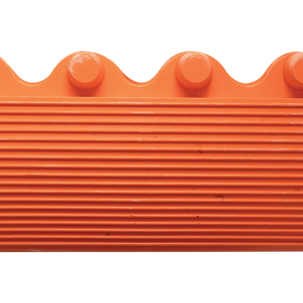 Číslo obrázka výrobku 3: Okrajová lišta protiúnavovej rohože z nitrilovej gumy, pero, Š x H 1 520 x 52 mm, oranžová
