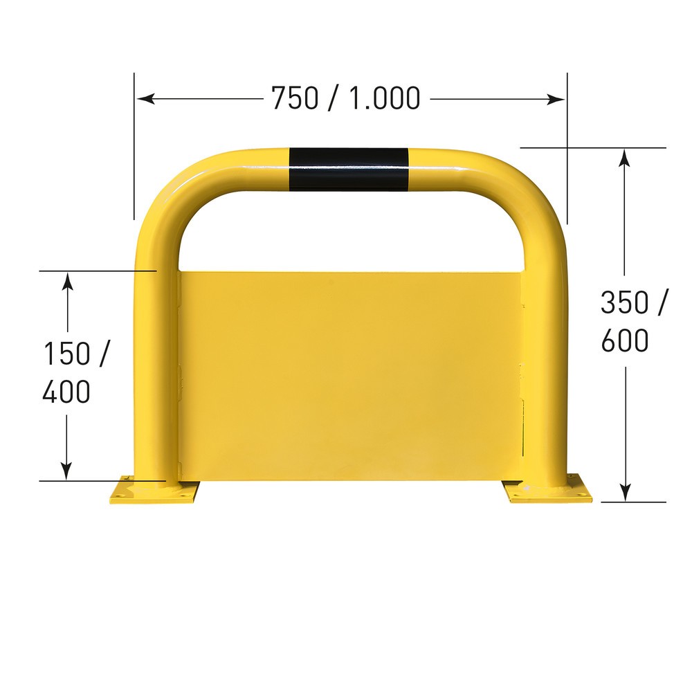 Číslo obrázka výrobku 2: Oblúk na ochranu proti podbehnutiu, V x Š 600 x 750 mm