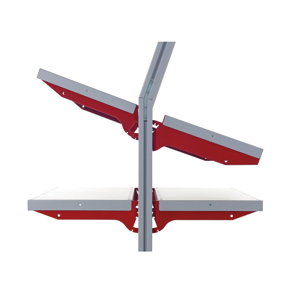 Číslo obrázku produktu 2: Odkládací police pro Rocholz balicí stoly SYSTEM FLEX, Š x H 1 000 x 200 mm