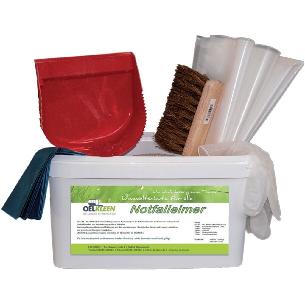 OEL-KLEEN Notfalleimer Inh.7-tlg.bindet b.max.3 l/Eimer Eimer Produktabbildung: OEL-KLEEN Notfalleimer Inh.7-tlg.bindet b.max.3 l/Eimer Eimer