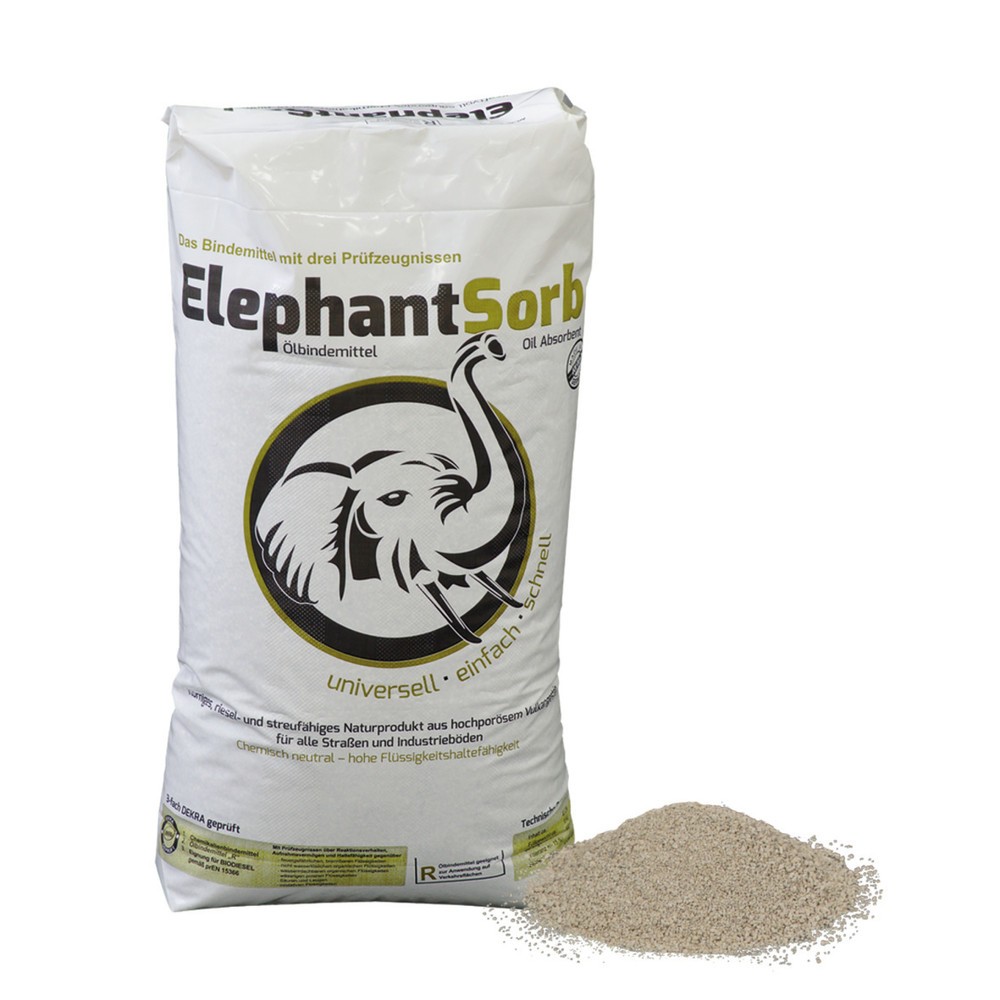 Produktabbildung: Öl- und Chemikalien-Bindemittel Elephant Sorb, Typ III R, 40 Liter, 2 Stk/VE