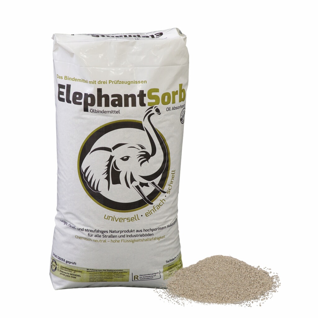 Öl- und Chemikalien-Bindemittel Elephant Sorb, Typ III R, 40 Liter, 2 Stk/VE Produktabbildung: Öl- und Chemikalien-Bindemittel Elephant Sorb, Typ III R, 40 Liter, 2 Stk/VE