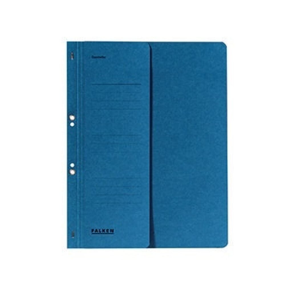 Produktabbildung: Falken Ösenhefter 80003809 DIN A4 kaufm. Heftung 250g Karton blau